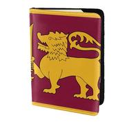 JKKGHLL Custodia per documenti da viaggio con bandiera dello Sri Lanka da 5,5 pollici, leggera, per lavoro, tempo libero, viaggi, Nero , Taglia unica