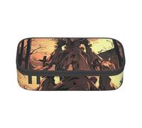 Jkkghll Halloween Horror Stampa Elegante Scuola Astuccio 8.3 X 2 X 9.4 cm Multi Funzionale Storage Bag Studente, Nero , Taglia unica