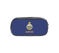Jkkghll Kansas State Flag Print Studenti Ragazzi Ragazze Cancelleria Trasparente Organizzatore Cancelleria Forniture