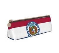 Jkkghll Missouri State Flag Print School Casual Pencil Case Slim Pouch Maggiore Capacità Penne Artisti Studenti Adolescenti, bianco, Taglia unica