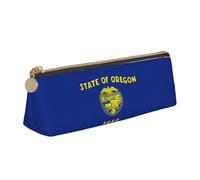 Jkkghll Oregon State Flag Print School Casual Pencil Case Slim Pouch Maggiore Capacità Penne Artisti Studenti Adolescenti, bianco, Taglia unica