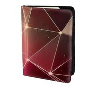 JKKGHLL Red Galaxy Constellation Print 5.5 pollici passaporto viaggio documento caso leggero Business Leisure Viaggi Portafoglio, Nero , Taglia unica