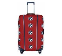 Jkkghll Tennessee - Copertura elastica per valigie da viaggio, con cerniera nascosta, antigraffio, bianco, M