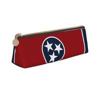 Jkkghll Tennessee State Flag Print School Casual Pencil Case Slim Pouch Maggiore Capacità Penne Artisti Studenti Adolescenti, bianco, Taglia unica