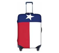Jkkghll Texas State Flag Print Copertura per bagagli elastica da viaggio con cerniera nascosta antigraffio, bianco, S
