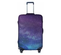 Jkkghll Universo con stelle Galaxy Interstellar Print Bagagli Elastico Viaggio Valigia Protector con Cerniera Nascosta Anti Graffio, bianco, S