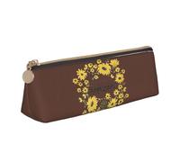 Jkkghll Wild Daisy Flower Print School Casual Pencil Case Slim Pouch Maggiore Capacità Penne Artisti Studenti Adolescenti, bianco, Taglia unica