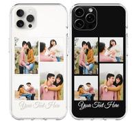 jklitio Custodia fotografica personalizzata per iPhone 17/16/15/14/13/12/11 Air Pro Max Plus Mini, custodia protettiva personalizzata con immagine, custodia protettiva antiurto, regalo unico per