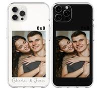 jklitio Custodia per telefono a tema personalizzata per iPhone 16/11/12/13/14/15/mini/Pro/Max/6/7/8/Plus, custodia antiurto regalo per famiglia, amici, coppia