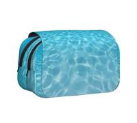 JKLQWC Astuccio con illustrazione astratta di scienza chimica con stampe 3D per bambini, uomini e donne, astuccio a due strati di grande capacità, organizer per ufficio, scuola, viaggi, Tranquil