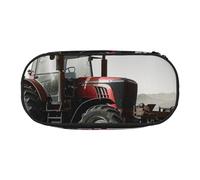 JKLQWC Astuccio organizer con doppia cerniera con portapenne, stampa di San Valentino, porta cancelleria multiuso, borsa da viaggio per scuola, ufficio, regali, Trattore Agricoltura Tranquil, Taglia