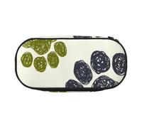 JKLQWC Astuccio organizer con doppia cerniera con scomparto in rete e portapenne, con stampa di libellule e recinzione, multiuso, borsa per cosmetici da viaggio, per scuola, ufficio, regali, Zampa di