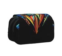 JKLQWC Astuccio per matite con stampa di diamanti, per bambini, uomini e donne, a due strati, grande capacità, astuccio organizer per ufficio, scuola, viaggi, Galaxy Diamond, One Size, Zaino per la