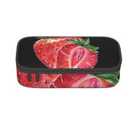 JKLQWC Astuccio per matite con stampa di donne nell'antico Egitto, grazioso astuccio per penne e matite, grande capacità, con cerniera, organizer per ufficio, scuola, viaggi, Fragola, One Size, Zaino