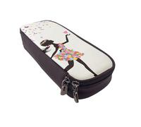 JKLQWC Astuccio per matite con stampa di lupo che ulula, per ragazze e ragazzi, in pelle PU, astuccio con cerniera, organizer per ufficio e scuola, Bambina Danza Farfalla, One Size, Zaino per la