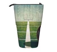 JKLQWC Astuccio retrattile con supporto per matite, grazioso astuccio per cancelleria e trucchi con stampa di animali, per viaggi, scuola, ufficio, regali, Us Football Field Ball Sport, Taglia unica