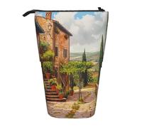 JKLQWC Astuccio retrattile con supporto per matite, organizer per strumenti musicali, cancelleria e trucco, per viaggi, scuola, ufficio, regali, Italia Toscana, Taglia unica, Zaino per la scuola