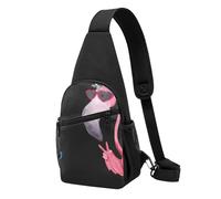 JKLQWC Borsa a tracolla con stampa di agnello con leone sulle nuvole per donne e uomini, borsa a tracolla casual per viaggi, escursionismo, corsa, Hello Glasses Flamingo, One Size, Zaino da