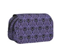 JKLQWC Haunted The Mansion - Astuccio con stampa a due strati, per bambini, uomini, donne, matite, trucchi, organizer per ufficio, scuola, viaggi, Infestato il palazzo, One Size, Zaino per la scuola