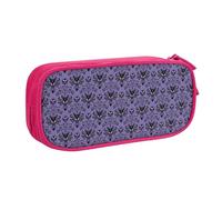 JKLQWC Haunted The Mansion, astuccio con stampa, grazioso astuccio con cerniera, organizer per ufficio, scuola, adolescenti, ragazze, ragazzi, adulti, nero, rosa, One Size, Zaino per la scuola