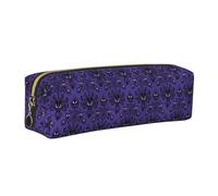 JKLQWC Haunted The Mansion, astuccio in pelle stampata con cerniera dorata, organizer semplice e leggero per scuola, ufficio, viaggi, trucchi, Oro, One Size, Zaino per la scuola