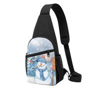 JKLQWC Lake Fairy - Borsa a tracolla per donne e uomini, borsa a tracolla casual per viaggi, escursionismo, corsa, Pupazzo di neve duro, One Size, Zaino da escursionismo