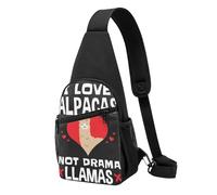 JKLQWC Lake Fairy - Borsa a tracolla per donne e uomini, borsa a tracolla casual per viaggi, escursionismo, corsa, I Love Alpacas, One Size, Zaino da escursionismo