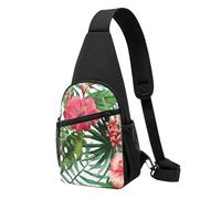 JKLQWC Lake Fairy - Borsa a tracolla per donne e uomini, borsa a tracolla casual per viaggi, escursionismo, corsa, Fiore di ibisco, One Size, Zaino da escursionismo