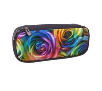 JKLQWC Shining Overlook - Astuccio in pelle PU con stampa carino, astuccio per penne e matite, con cerniera, per ufficio, scuola, astuccio organizer per studenti, adolescenti, ragazze, ragazzi e