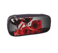 JKLQWC Shining Overlook - Astuccio in pelle PU con stampa carino, astuccio per penne e matite, con cerniera, per ufficio, scuola, astuccio organizer per studenti, adolescenti, ragazze, ragazzi e