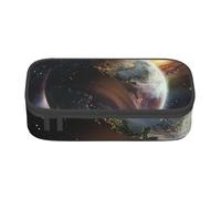JKLQWC Universe Planet - Astuccio con stampa di un pianeta, grazioso astuccio per penne e matite, grande capacità, con cerniera, organizer per ufficio, scuola, viaggi
