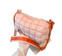 jklymm Borsa a nuvola trapuntata alla moda da donna, morbida e confortevole, con tracolla regolabile sotto le ascelle, per ragazze e donne, trapuntata, in cotone spaziale, rombo, B