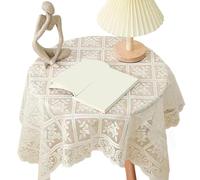 jklymm Tovaglia in pizzo, elegante e funzionale, resistente all'acqua e facile da pulire, per la decorazione della casa, abbigliamento da tavolo da pranzo