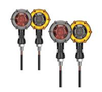 JKNONCBSG indicatore direzione luce Indicatori di direzione per motocicletta, luci LED sequenziali, lampeggianti, 12 V, 10 mm, retro, bicolore, rotanti