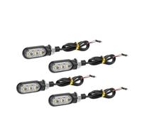 JKNONCBSG indicatore direzione luce Luci di direzione a LED per motociclette, segnale dinamico a flusso d'acqua, luce stop da 12 V, 10 mm