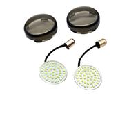 JKNONCBSG indicatore direzione luce Moto 1156 1157 Inserti indicatori di direzione anteriori e posteriori a LED con lente per Road King, per Ultra per Glide, per