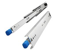 JKODE Binario di scorrimento for cassetti pesanti, 1 paio con serratura, carico massimo di 120 kg, cassetto con serratura industriale.(#Vd2053(53mm Wide),550mm)