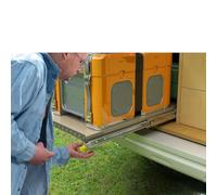 JKODE Binario di scorrimento for cassetti pesanti, 1 paio con serratura, carico massimo di 120 kg, cassetto con serratura industriale.(#Vd2576(76mm Wide),800mm)