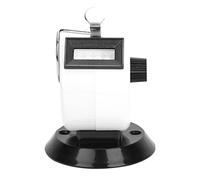 JKOKPMG Berm Contatore Manuale a 4 cifre Strumento di conteggio Meccanico Portatile in plastica ABS con Base a Gancio per statistiche di Dati Partecipazione alla conferenza Traffico Che (Bianco)