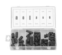 JKOKPMG Kit di assortimento tappo di cappello a vuoto in gomma 80 pc tappi per aspirapolvere a prova di perdita ad alta temperatura 5/32 pollici a 3/8 pollici per l'uso industriale