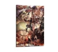 JKOSUERB Poster decorativo da parete a tema anime "L'attacco dei giganti", poster decorativo su tela, poster decorativo moderno, per camera da letto, 30 x 45 cm