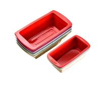 JKPQQEHV Stampo in silicone rettangolare for uso domestico, 1 pezzo, for caramelle, toast, fai da te, utensili cucina, teglia for dolci, forno(1Pc White L)