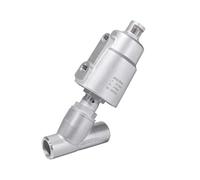 JKPQQEHV Valvola a sede inclinata for Saldatura pneumatica in Acciaio Inossidabile DN40 con attuatore in Acciaio Inossidabile(Single Acting)