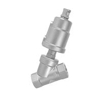 JKPQQEHV Valvola a sede pneumatica in Acciaio Inossidabile DN65 304 da 2,5 Pollici, 1,6 MPA, normalmente Chiusa/Aperta, attuatore Pneumatico, valvole a sede inclinata(Normally Closed)