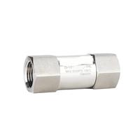 JKPQQEHV Valvola di ritegno in Acciaio Inossidabile 316 con Filettatura Femmina, unidirezionale, Non Reversibile, 1/8" 1/4" 3/8" 1/2" 3/4" 1", Alta Pressione 6000 psi(1I2,NPT_316 SS)