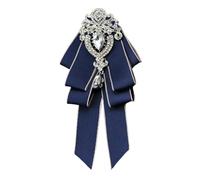 JKQBUX Fiocco Strass Moda Fiocco Fiocco Spilla Pre-Legato Papillon per Uomo Donna Cravatta Collo Natale Matrimonio Cerimonia