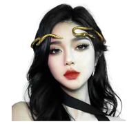 JKQBUX Girocollo regolabile con serpente e scorpione, pieghevole, stile punk, flessibile, multiuso, collana Medusa Hollween Jewelry