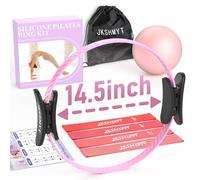 JKSHMYT Better me Essentials Magic Pilates - Kit di anelli per pilates da 36,8 cm, con palla per pilates, fasce di resistenza, set Magic Pilates per allenamenti