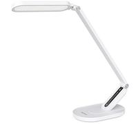 JKSWT Lampada da scrivania a LED, Lampade da tavolo per la cura degli occhi La luce naturale protegge gli occhi Lampada da ufficio dimmerabile con 5 modalità colore Porta di ricarica USB
