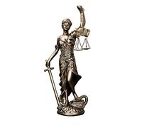 JKUDTQL Statua della Signora della Giustizia, 30,5 cm, statua della dea cieca della giustizia, scultura decorativa per ufficio, libreria, scrivania